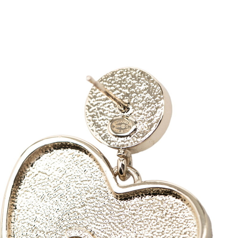 CHANEL Pink Pearl Logo Earrings - Picture 5 of 6